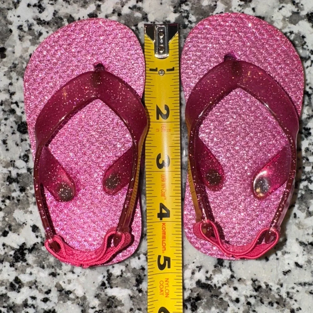 Baby / Toddler Shoes Set of 2 - Koala Kids Pink Lace Shoes & Glitter Flip‎ Flops